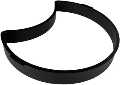 Bestratingsmal Halve Maan - Betonmal Tuinpad - Tuin Decoratie Maken - Duurzaam ABS Materiaal - 34x28x4.2 cm - Zwart