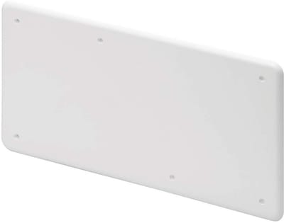 Afdekplaat met schroeven voor verdeeldoos 296 x 153 mm maat 7
