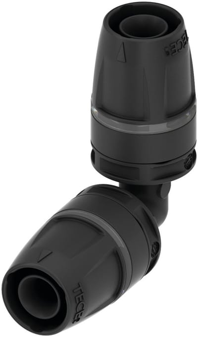 TECE TECElogo-Push knie 90°, PPSU, afmeting 16 x 16, 8710716