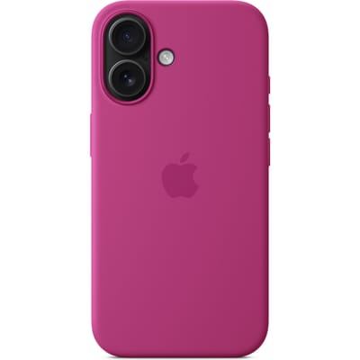 Apple Silicone Backcover MagSafe voor de Apple iPhone 16 - Fuchsia