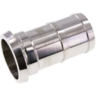 Melkkoppeling 86mm Laspuntstuk 2 1/2" (65mm) Slangpilaar RVS