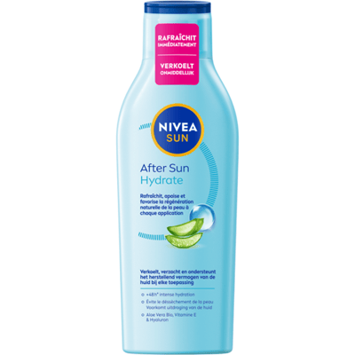 NIVEA Sun hydraterende en verzachtende aftersunlotion - met hyaluronzuur en aloë vera - 200 ml