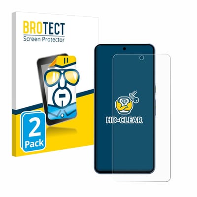 BROTECT - Screenprotector voor Google Pixel 8 Pro - Folie Beschermfolie transparant 2 Stuks