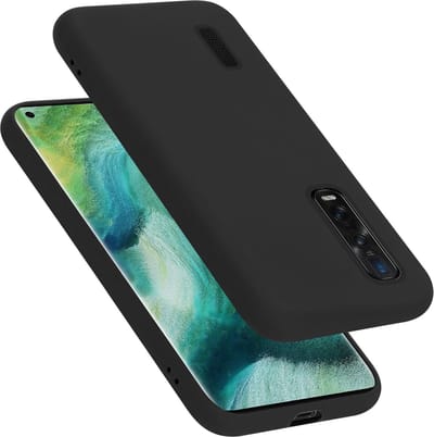 Cadorabo Hoesje geschikt voor Oppo FIND X2 PRO in LIQUID ZWART - Beschermhoes gemaakt van flexibel TPU silicone Case Cover