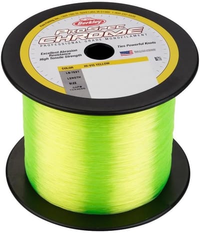 Vislijn Monofilament - Sterke Lijn - Zoutwater Vissen - Hoge Zichtbaarheid - 20 Lbs 914m - Fel Geel
