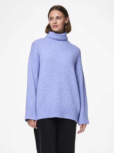PIECES - PCNANCY LS LOOSE ROLL NECK KNIT NOOS BC - Dames - Gebreide truien