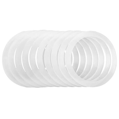 10 stuks Mason Jar Siliconen Afdichtingen - Brede Mond Afdichtingen met Pakking - Vervangende Afdichtingen voor Potten - Vervangende Afdichtingen voor Afdichtingen - Lekvrije Afdichtingen - Past op de meeste Potten - 86mm - Transparant