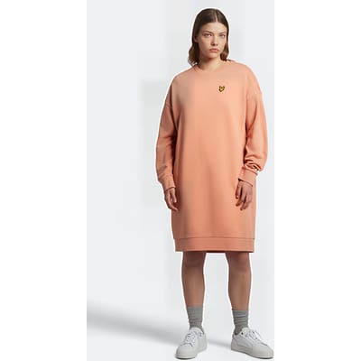 Lyle & Scott Sweatshirt Dress W795 Dusty Peach Taglia: 6 | Abiti Midi Outlet | Donna | Arancia