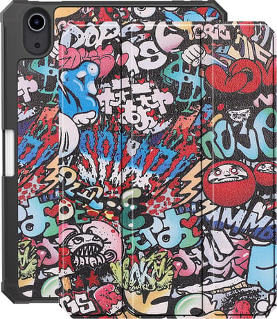 Hoes - Geschikt voor Apple iPad Mini 7 (2024) - 8.3 inch - 7e Generatie - Dun & Stevig - Trifold Bookcase - Hard Cover Case - Met Uitsparing Geschikt voor Apple Pencil - Hardcover Book - Tablet Hoesje - Graffity