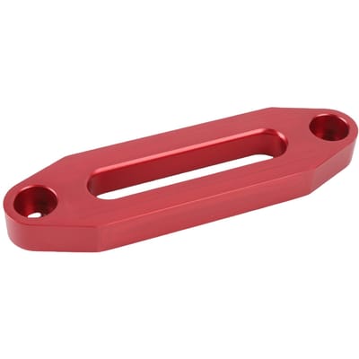 Guide-câble de treuil de style hawse Pas de trou standard de 4,88 pouces Alliage d'aluminium à haute résistance Guide-câble de treuil 3000 4000 lb pour automobile rouge