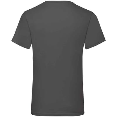 Fruit of the Loom Heren Waarde V Hals T-shirt (Licht Grafiet)