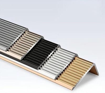 Trapneusprofiel L-vorm - Traprand beschermer - Trap veiligheid - Antislip verdikt ontwerp - 3 x 10 x 90 cm - Champagne