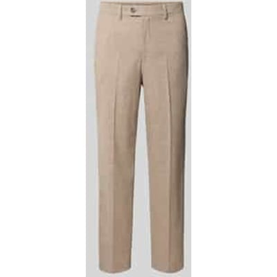 Regular fit stoffen broek met persplooien