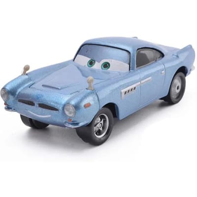 Pixar Cars 2 Flash McQueen Finn McMissile Luigi Guido Shérif Martin Flo 1:55 Voiture Jouet pour Enfants en Alliage Métallique Moulé sous Pression