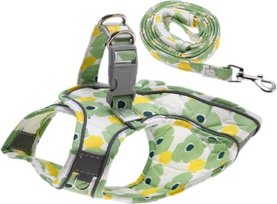Dailygoods- Harnas Puppy - Reflecterende Strepen - Ademend Polyester - Veilig Sluitsysteem - Duurzame Lijn - Comfortabele Pasvorm - Hondentuig