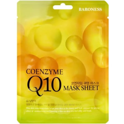 Masque Tissu BARONESS Coenzyme Q10, 21 g - Masque hydratant en tissu avec coenzyme Q10