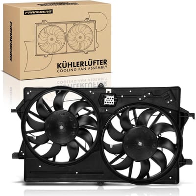 Frankberg 1x Motorradiator dubbelventilator