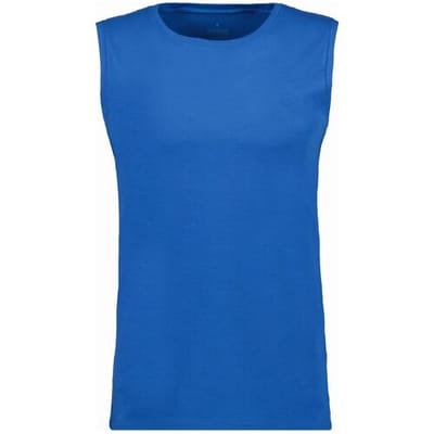 Ragman Ondermode Athletic Jersey Shirt Round Neck Blauw / male