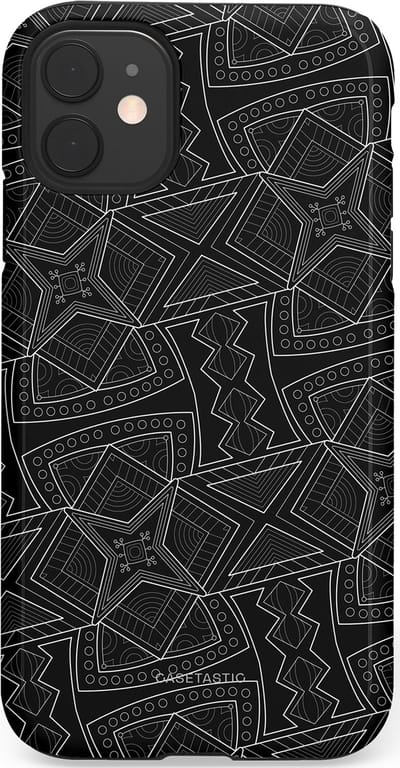 Casetastic Hoesje Geschikt voor Apple iPhone 11 - Stijlvolle Beschermende Duo-layer Case - Afrikaanse kunst