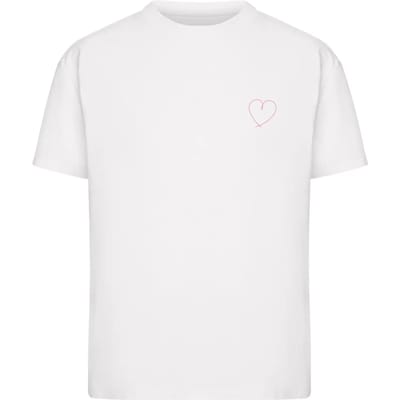 Dames-T-shirt Miss Tee Hearts Line Pattern