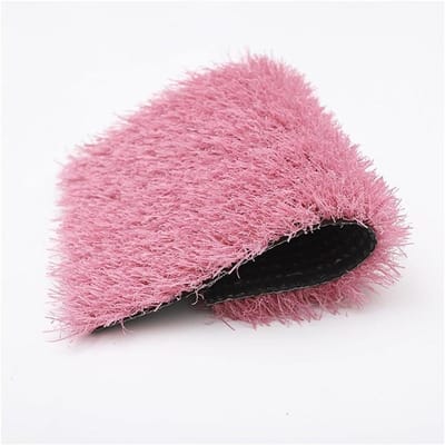 Kunstgras Gazonrol - Synthetisch Gras Tapijt - Tuindecoratie - Zelfdrainend Drainagegaten - 39x118IN - Roze
