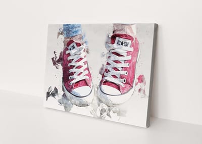 All Star | Polygon Art | Canvasdoek | Wanddecoratie | 30CM x 20CM | Schilderij | Foto op canvas