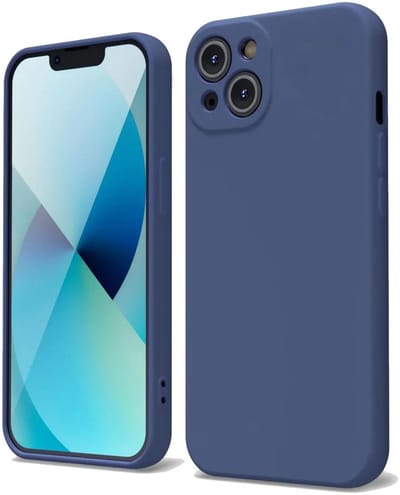Hoesje met Camera Bescherming Geschikt voor Apple iPhone 13 | Back Cover | Dun | Flexibel TPU | Donkerblauw