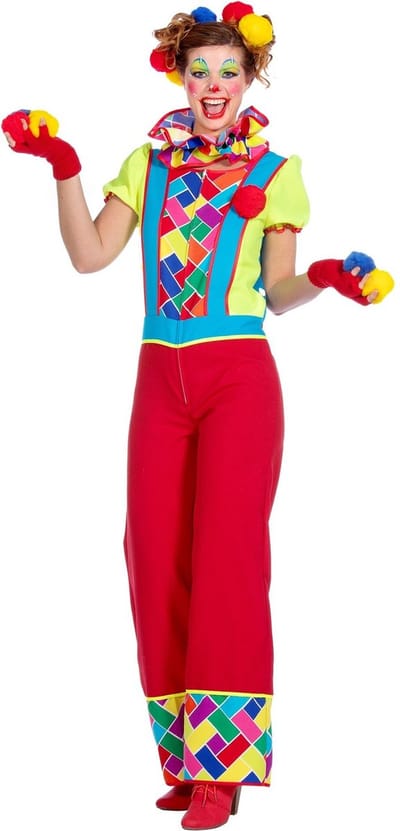 Clownskostuum Retro Dames Twirly - Maat 36
