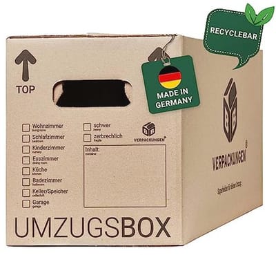 Verhuisdozen 20 x 600 x 328 x 340 mm - Duurzaam en Sterk, Tot 40 kg Belastbaar