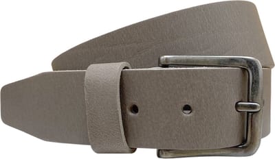 Heren Riem Taupe / Grijs Italiaans Leer - 4.5 cm brede leren riem - Dames Riem - Broekriem Heren - Totale Riem Lengte 135 cm (Taillemaat tot 115 cm)