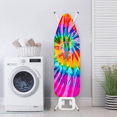 Strijkplankhoes XL - Strijkplank Cover - Efficiënt Strijken - Verstelbare Elastische Pasvorm - 133-140 x 40-45 cm - Tie-Dye