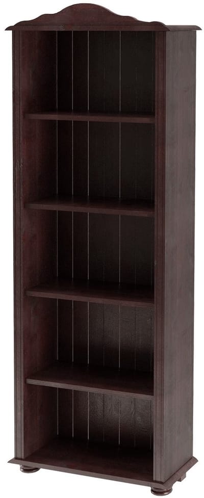 Mette-Boekenkast - Donkerbruin Massief Grenenhout - 181 cm