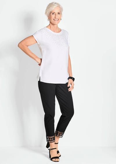 Broek LOUISA - zwart - Gr. 27 van Goldner Fashion