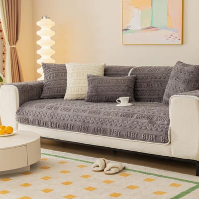 Nordic Sofa Kussen Dikker Pluche Zachte Bankhoes voor Woonkamer Antislip Wasbare Bank Handdoek Rugleuning Deken Home Decor 70x70cm 1pcs