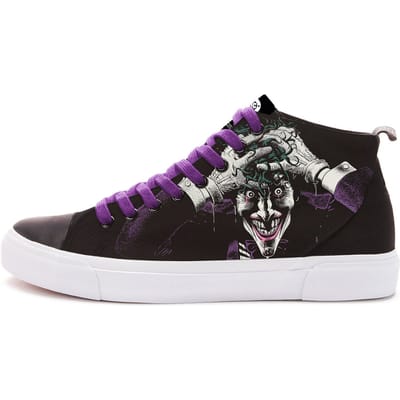 Akedo x DC Comics Joker Card High Top - Black / White - UK 3 / EU 35.5 / US Men's 3.5 / US Women's 5