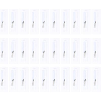 50 stuks semi-permanente wenkbrauwnaaldbladen, handmatige microblading-pen, wenkbrauwnaald(0,35 mm 3 rijen white