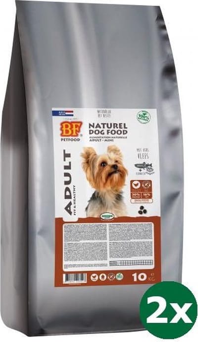 2x10 kg Bf petfood adult small breed hondenvoer