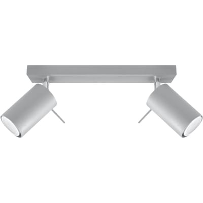 Sollux Lighting Plafondlamp Ring - GU10 - grijs - staal - 16x30x6cm