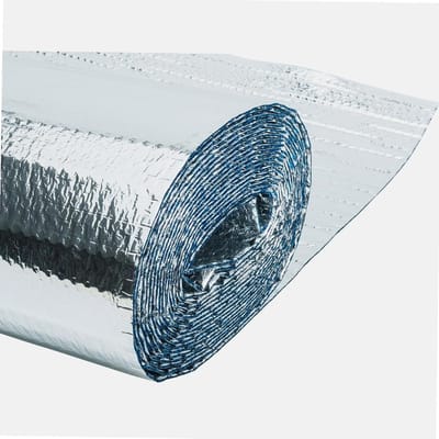 Luchtbellenisolatie - Isolatiemateriaal - Huis isoleren - 3-laags reflectie - 10m² - Metallic