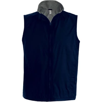 Kariban Met fleece gevoerde bodywarmer unisex K679 - Navy / Grey - S