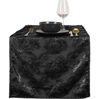 Unique Living | tafelloper sid 45x150cm black