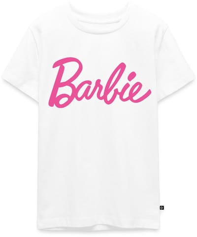 Barbie Klassiek Logo Premium T-Shirt Tiener