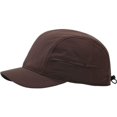 Retro Sneldrogende Petten met Korte Klep Uniseks Zomer Buiten Zonnebrand Casual Veelzijdig 5-panel Werkkleding Japanse Kampeerhoed gray