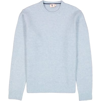 GARCIA Heren Effen Trui Blauw Lange mouw