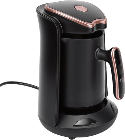 Elektrisch Koffiezetapparaat - Koffiepot - Authentieke Koffie Zetten - Zet- en Verwarmingsfuncties - 23 x 15.5 x 15 cm - Zwart