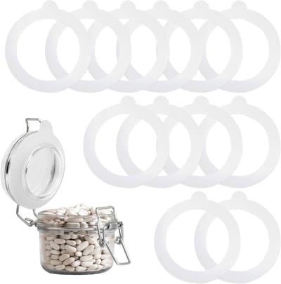 Set van 12 Rubber Ringen voor Inmaakpotten, Inmaakringen, Inmaakaccessoires, 97 x 70 mm, Duurzaam en Herbruikbaar