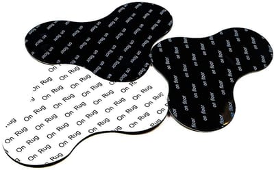 Dailygoods - Wasbare antislipmat - Herbruikbare tapijtsticker - Duurzaam en milieuvriendelijk - Set van 12 - Tapijt grippers - Geschikt voor elk tapij...