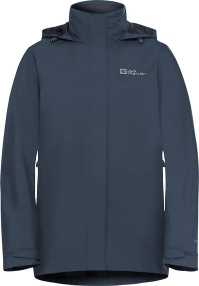Jack Wolfskin ROTWAND 3IN1 JKT W Dames Outdoorjas - midnight sky