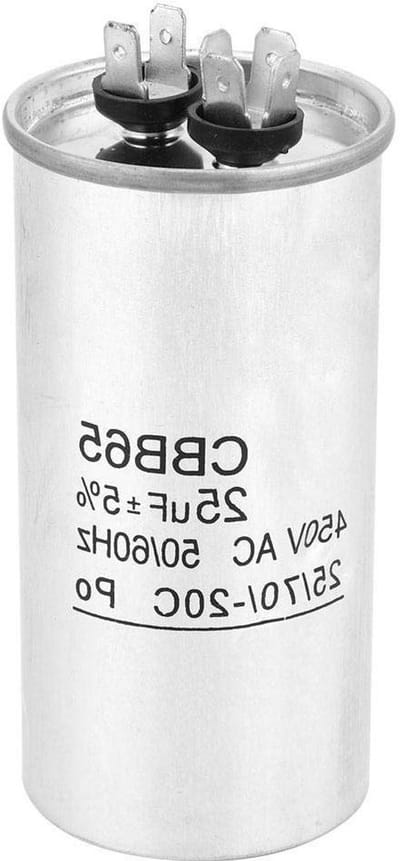 Motor Condensator - Startcondensator Apolar - Airco Motor Starten - Aluminium Behuizing Waterdicht - 25uF 450V - Zilver