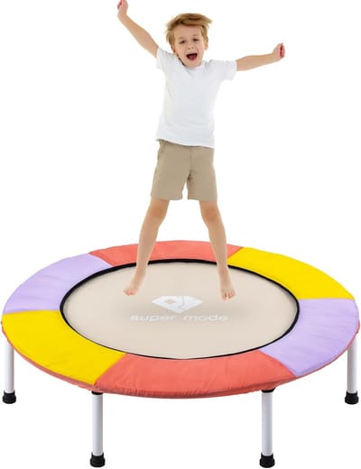 Stevige Trampoline voor Peuters en Kinderen (36 inch) - Veilige Mini-Springtoren tot 77 kg